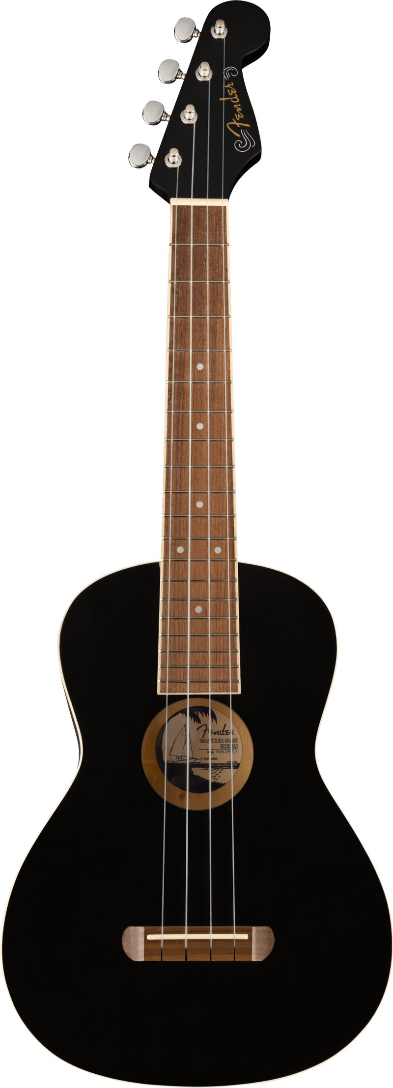 Fender AVALON Tenor Ukulele (Black)
