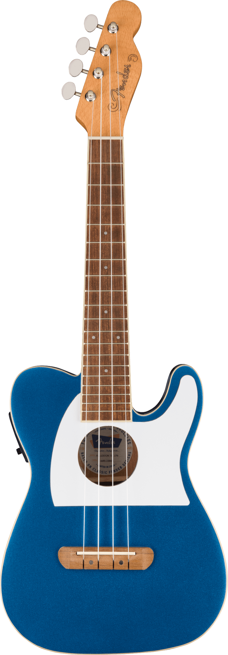 Fender FULLERTON TELE UKE Electric Ukulele (Lake Placid Blue)