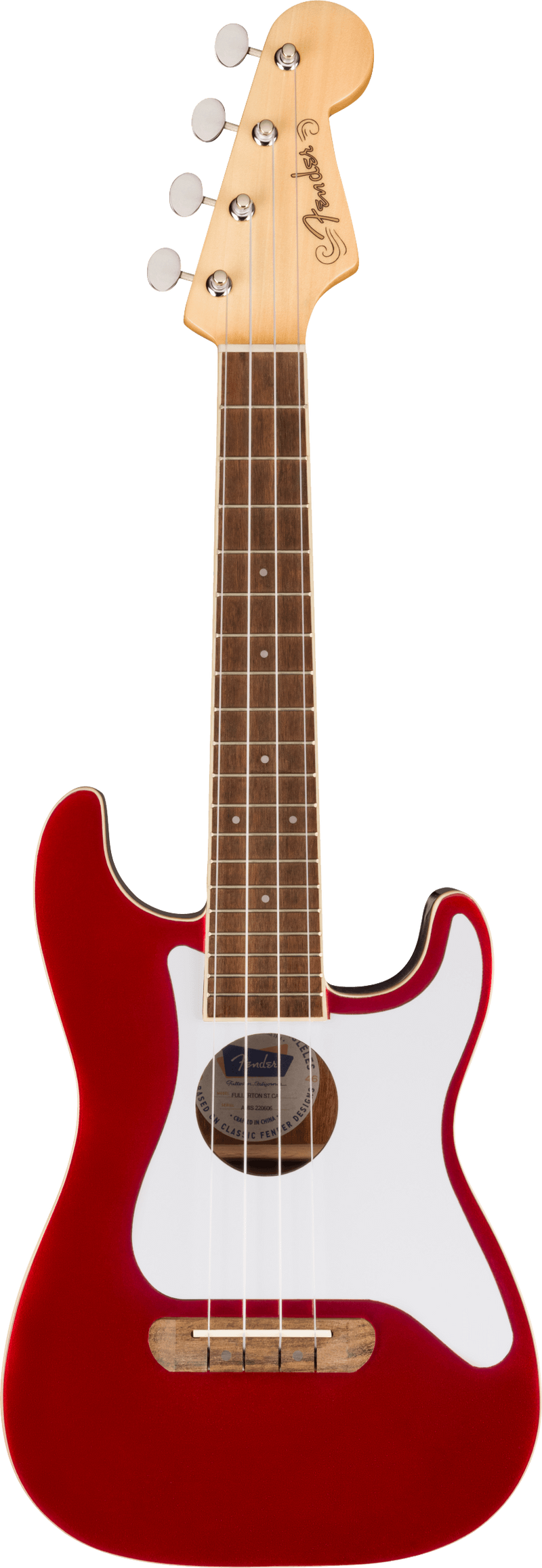Fender FULLERTON STRAT UKE Electric Ukulele (Candy Apple Red)