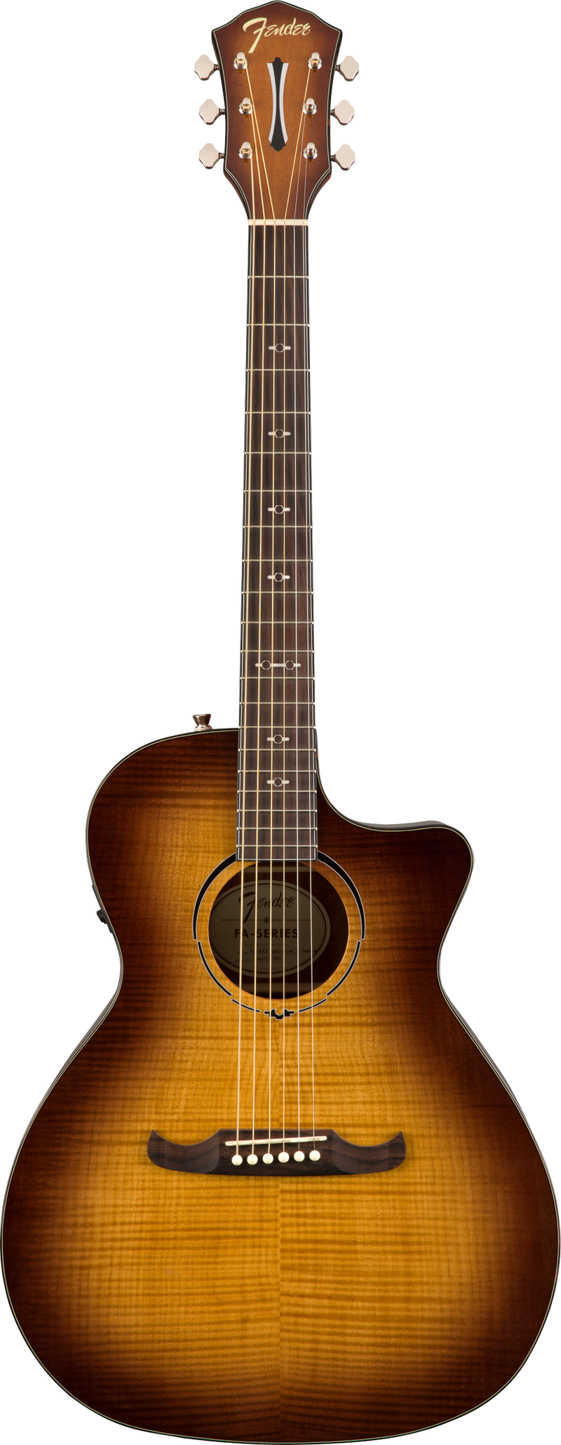 Fender FA-345CE AUDITORIUM Acoustic Guitar (3-Color Tea Burst)