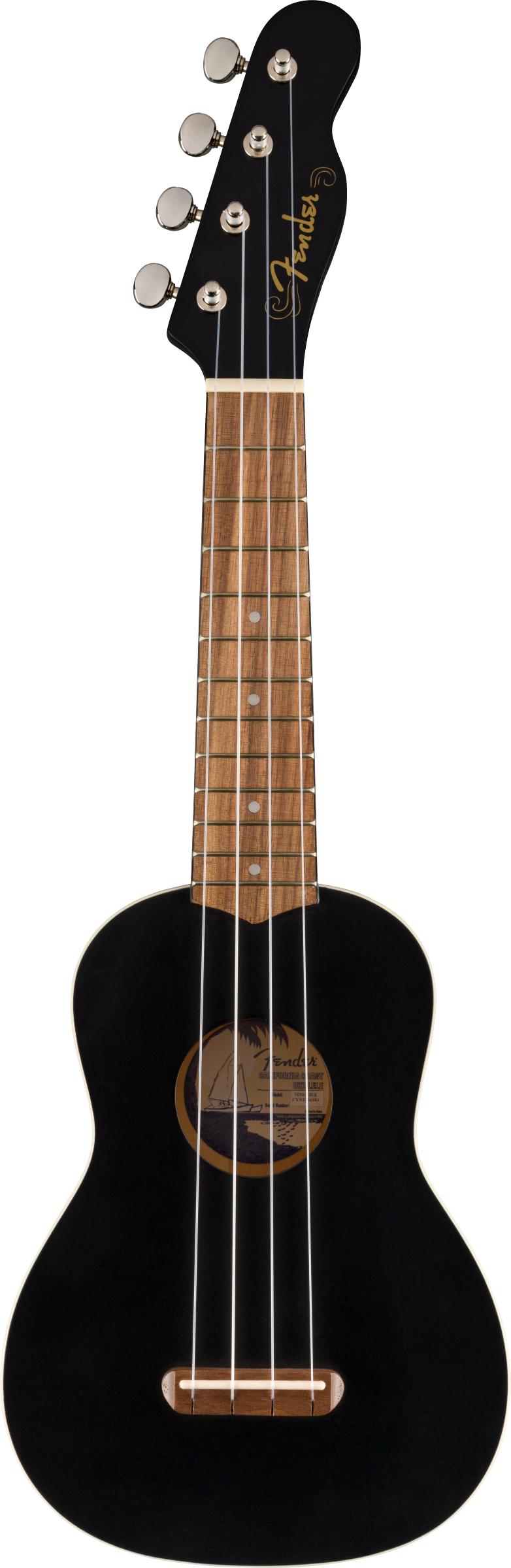 Fender VENICE Soprano Ukulele (Black)