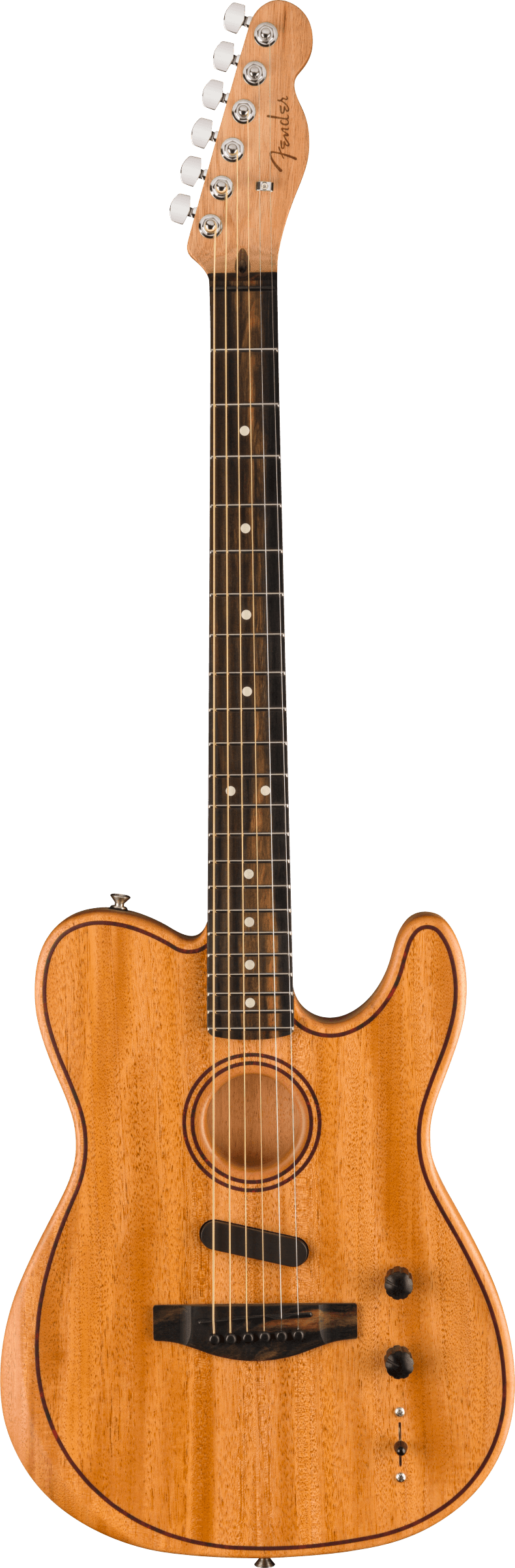 Fender AMERICAN ACOUSTASONIC TELECASTER ALL MAHOGANY Acoustic Electric Guitar (Natural)