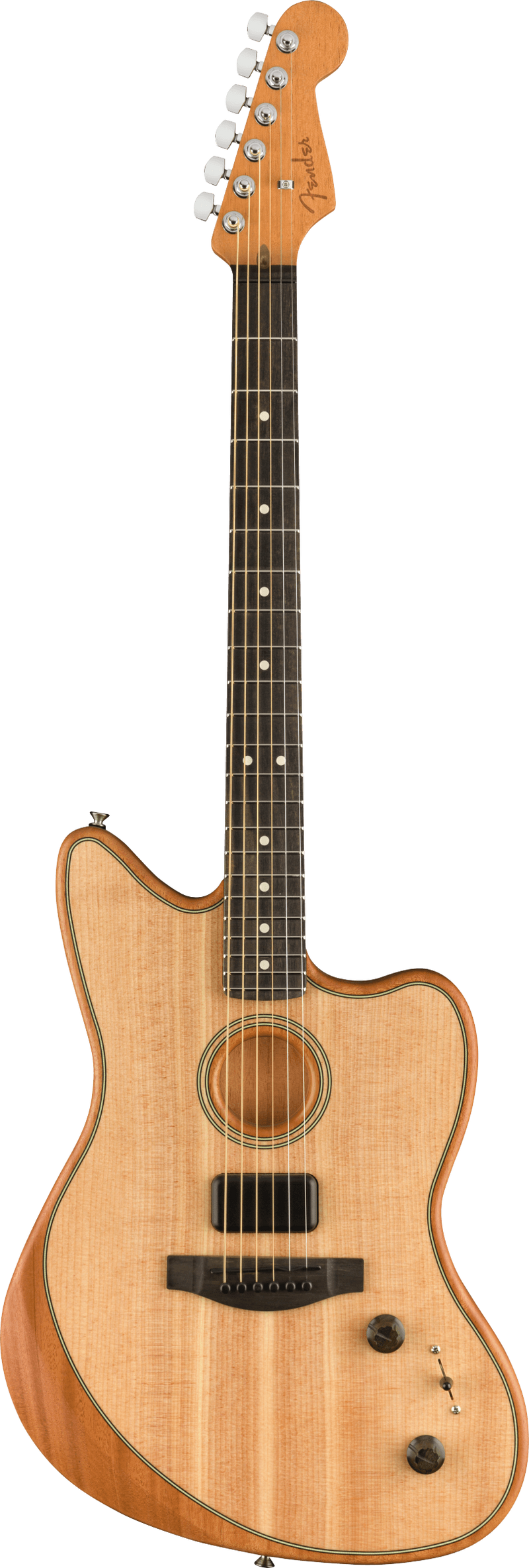 Fender AMERICAN ACOUSTASONIC JAZZMASTER Acoustic Electric Guitar (Natural)