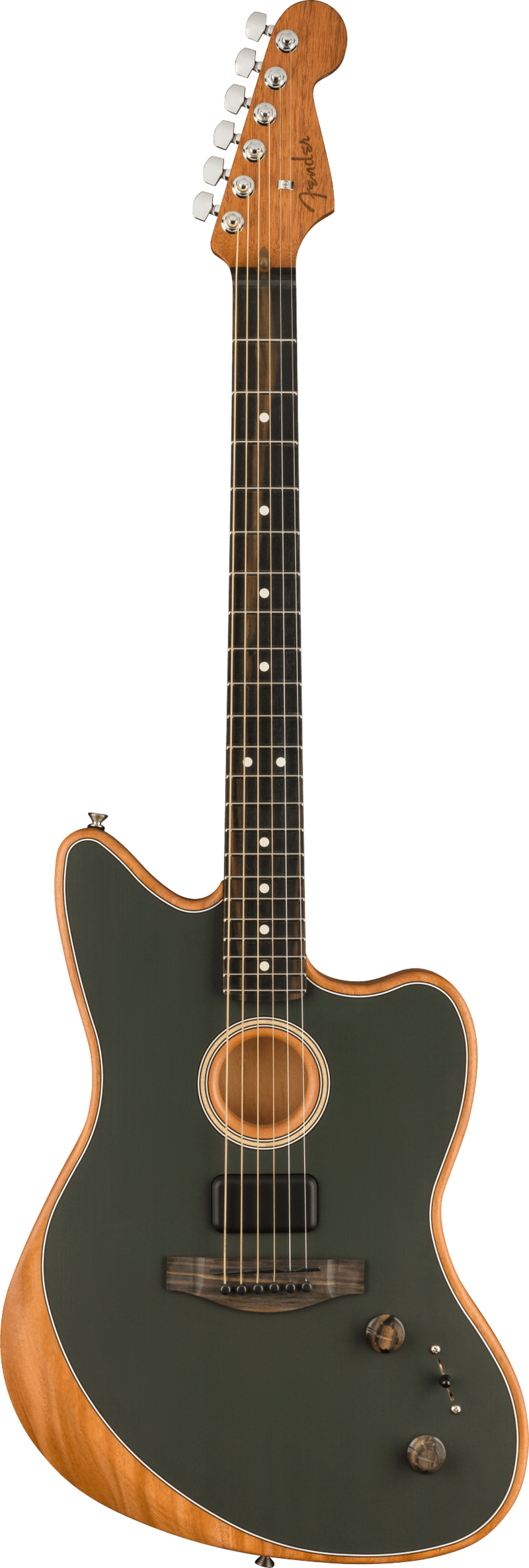 Fender AMERICAN ACOUSTASONIC JAZZMASTER Acoustic Electric Guitar (Tungsten)