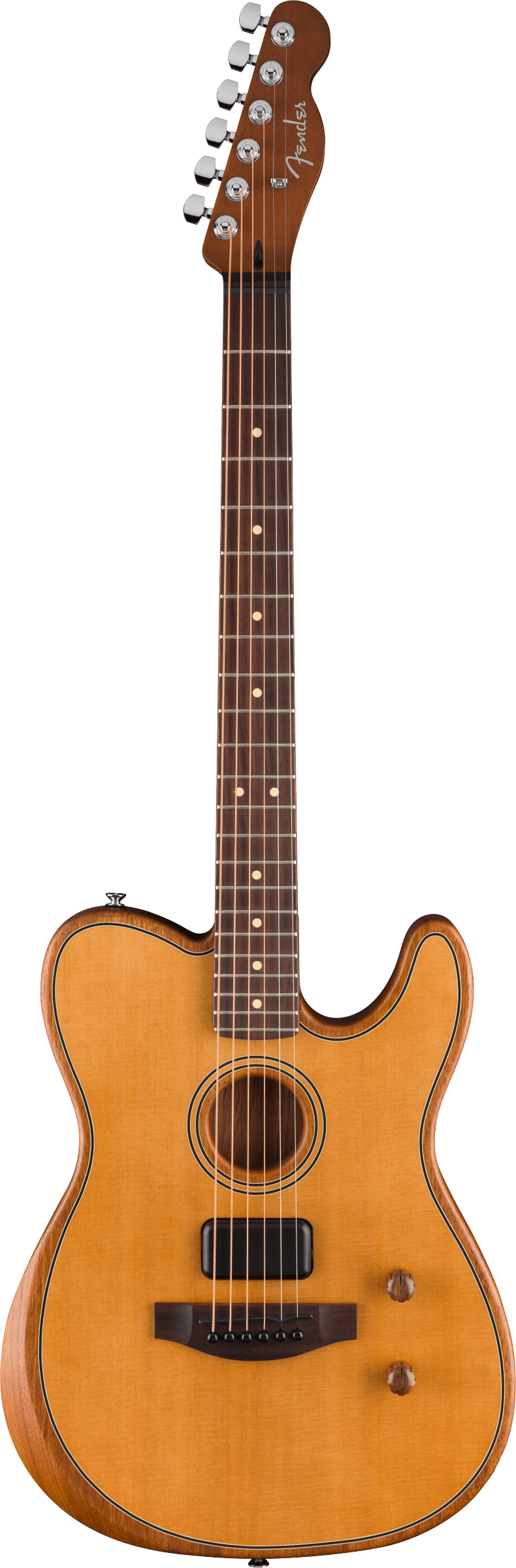 Fender ACOUSTASONIC STANDARD TELECASTER Acoustic Electric Guitar (Aged Natural)