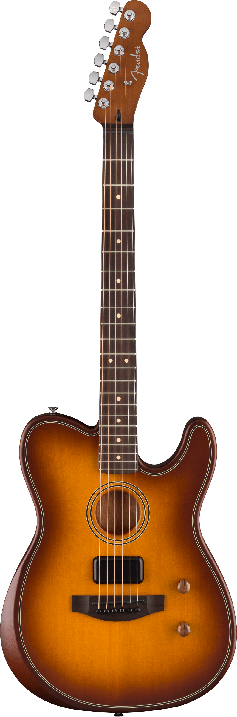 Fender ACOUSTASONIC STANDARD TELECASTER Acoustic Electric Guitar (Honey Burst)