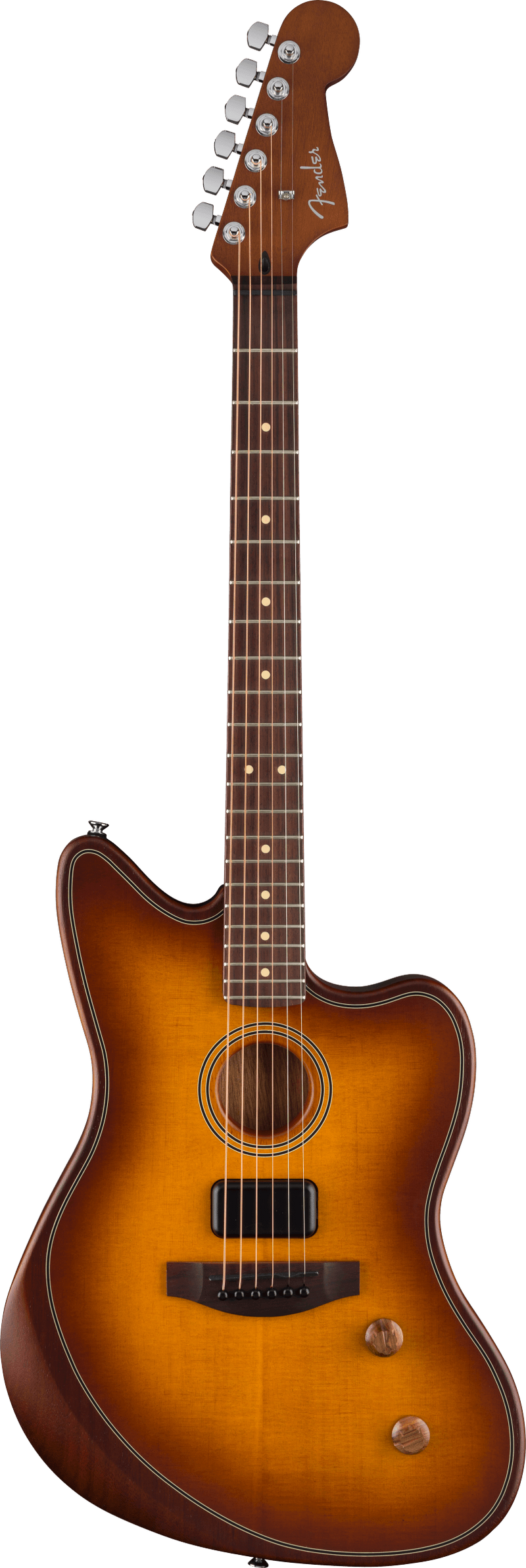 Fender ACOUSTASONIC STANDARD JAZZMASTER Acoustic Electric Guitar (Honey Burst)