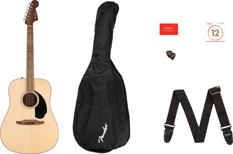 Fender CALIFORNIA STANDARD REDONDO PACK Acoustic Guitar Pack (Natural)