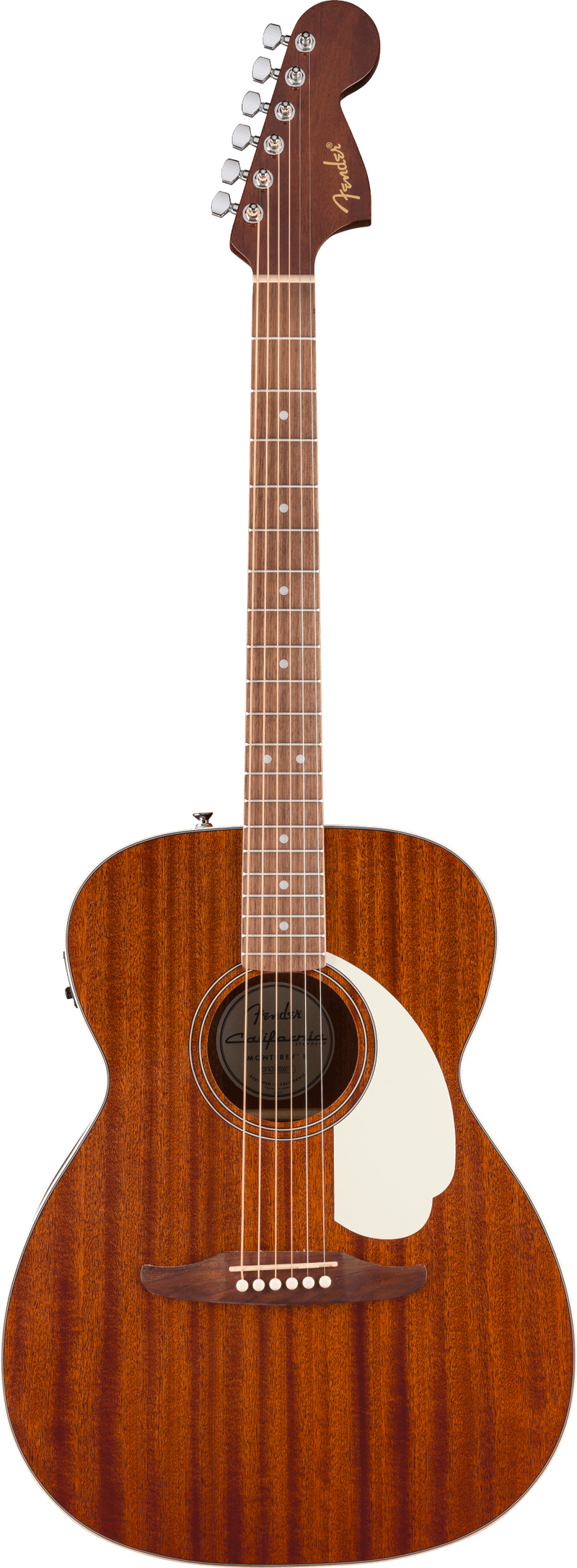 Fender CALIFORNIA STANDARD MONTEREY E Acoustic Electric Guitar (Natural Sapele)