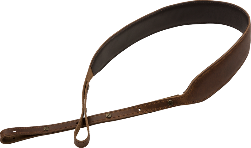 Fender PARAMOUNT Banjo Leather Strap (Brown)