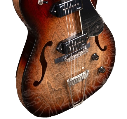 Godin Guitars 5TH AVENUE TL P90 Semi Hollow Body Electric Guitar (Vintage Burst)