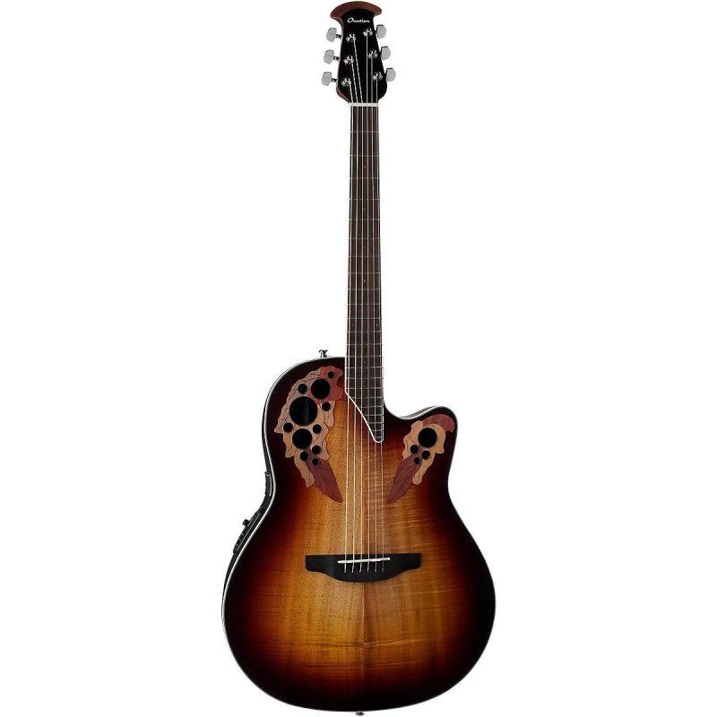 Ovation CE48P-KOAB Shallow Body Acoustic Electric Guitar (Koa Burst)