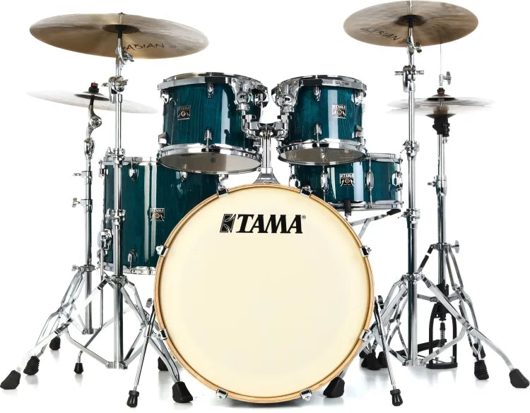 Tama CL52KSPGHP 5-Piece Shell Pack With Snare Drum (Gloss Sapphire Lacebark)