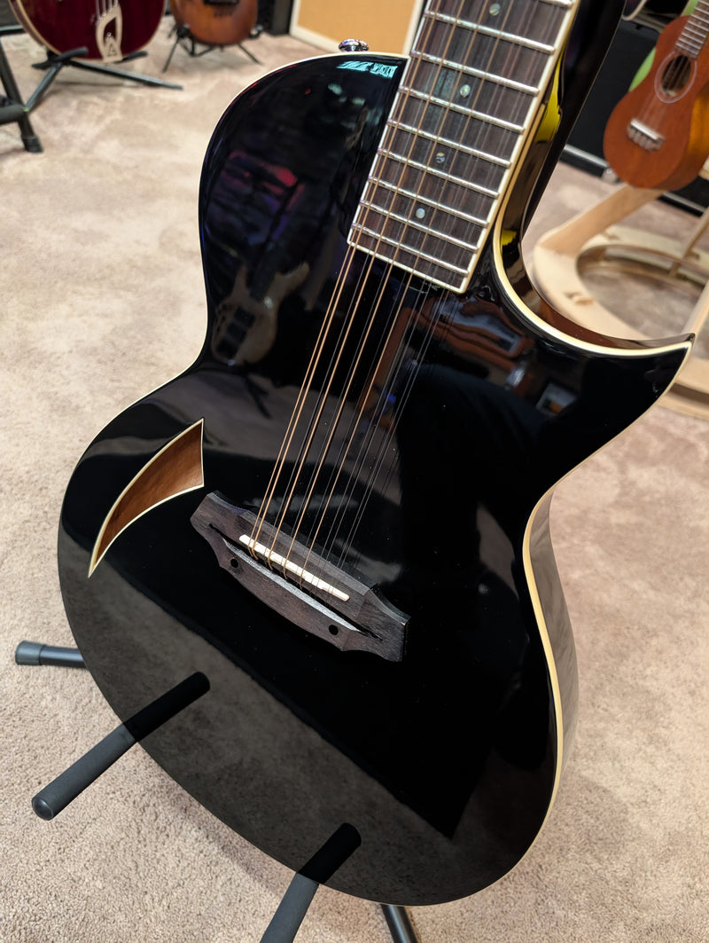 ESP TL-12 THINLINE Series 12-String Acoustic Electric Guitar (Black) (USED)