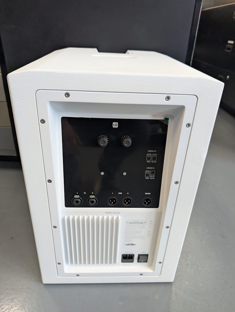 LD Systems MAUI 28 G3 SUB W Powered Subwoofer For MAUI 28 G3 (White) - 12" (DEMO)