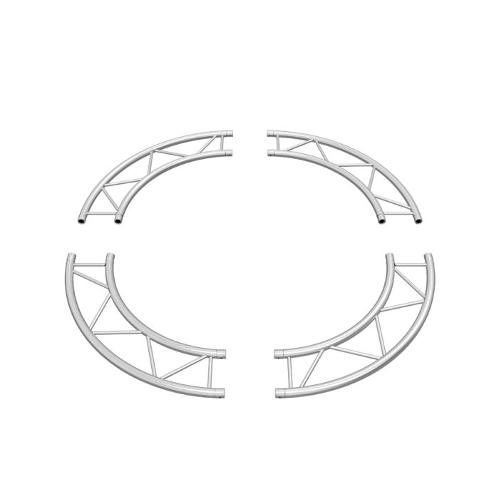 Global Truss F32-IB-C4-H90 Cercle d'arc horizontal à poutre en I à 4 sections - 4x90° (4 m)