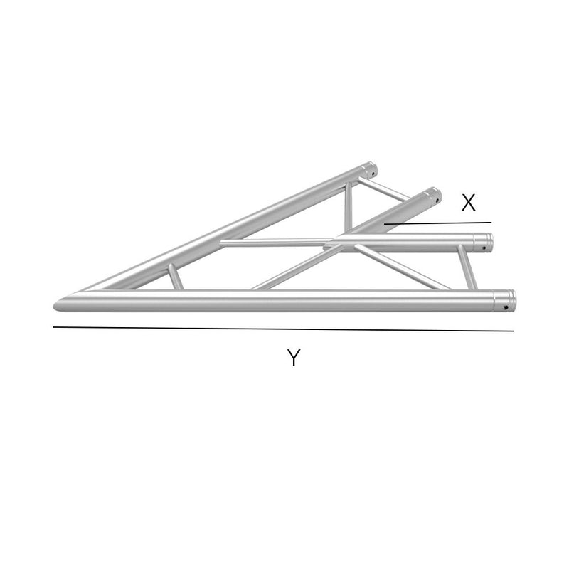 Global Truss F32-IB-4058H Coin de poutre en I horizontal à 2 voies - 45°