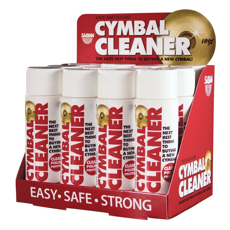 Nettoyant pour cymbales Sabian SSSCPOP avec écran, paquet de 12