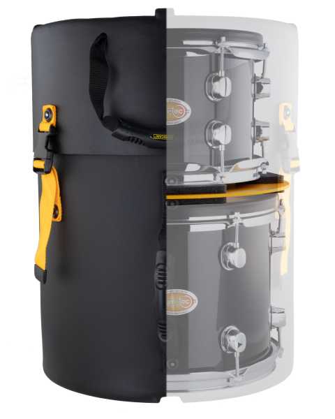 Hardcase HN1012C 10"+12" Combo Tom Case with Wheels