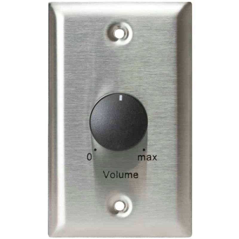 Lowell 100LVC 100W Mono Volume Control with 1-Gang Standard Wall Plate (Steel)