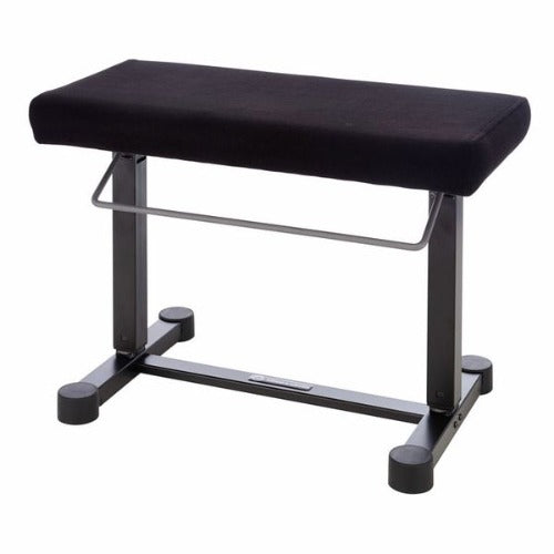 K&M 14081 Banc de piano pneumatique en acier avec siège en tissu