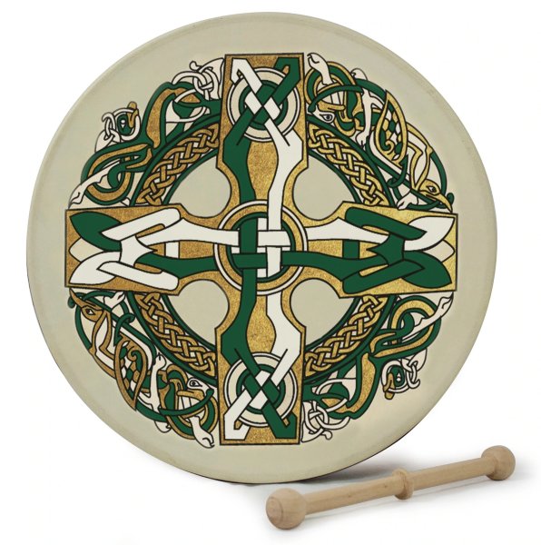 Waltons 10AWAL-P1932 Bodhrán Drum Pack (Gaelic Cross) - 12"