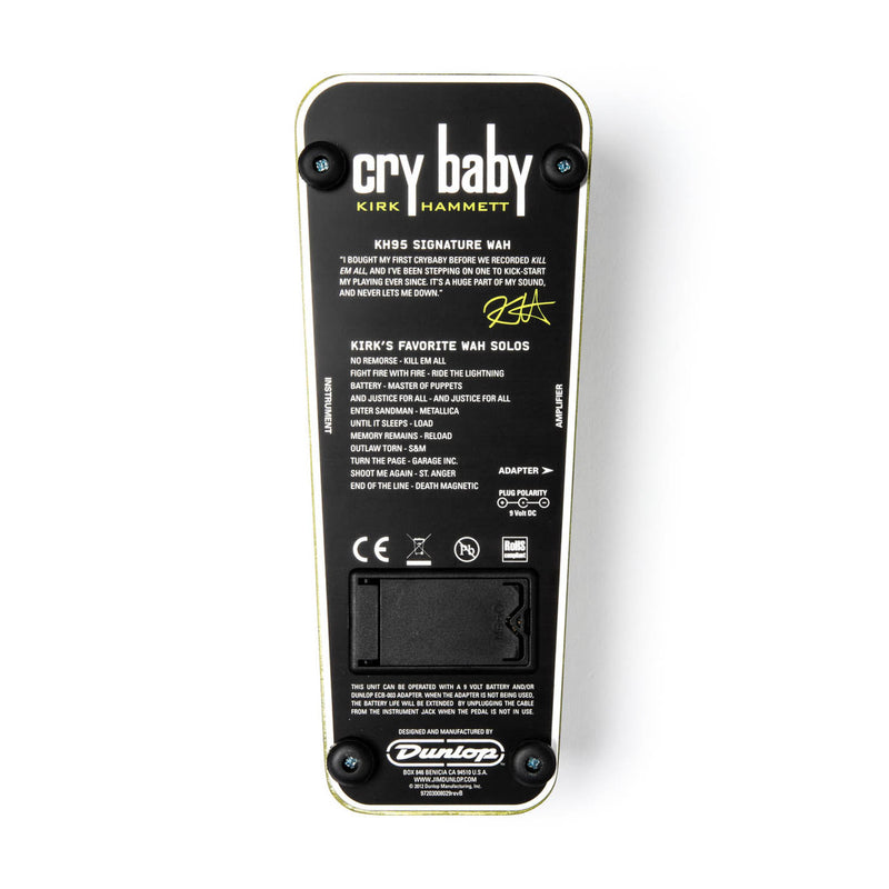 Dunlop KH95 Cry Baby Wah Wah Kirk Hammett Signature