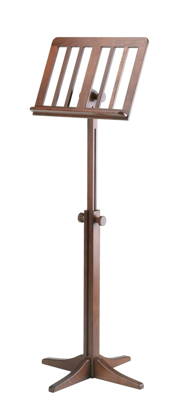 K&M 116/1 4-Leg Wooden Music Stand (Walnut)