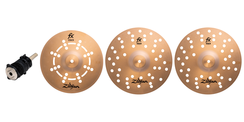 Zildjian FXSTK12 FX Splash 3-Cymbal Stack - 12"