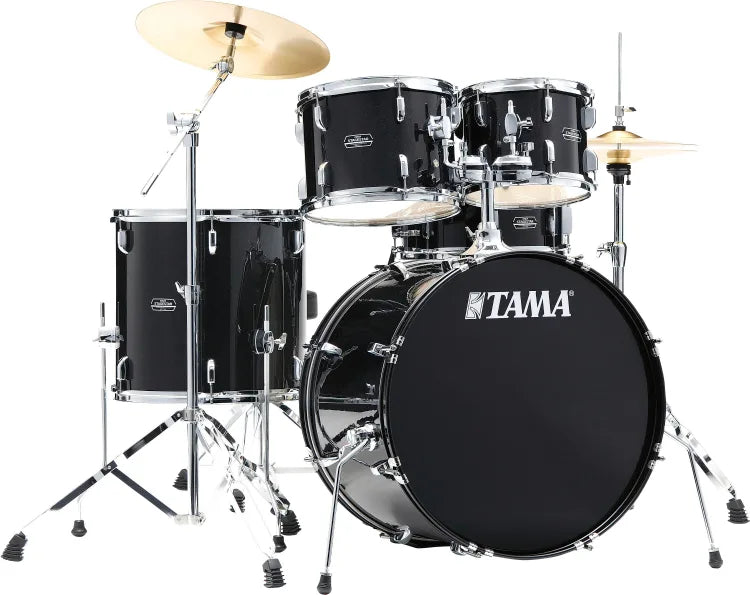 Tama ST52H5CBNS 5-Piece Complete Acoustic Drum Set (Black Night Sparkle)