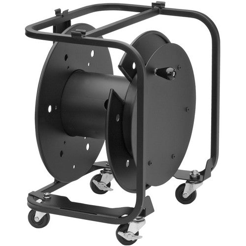 Theatrixx 13-09 Hannay Reels AVD-3 avec séparateur et roulettes de rangement pour câbles de 2" (noir)