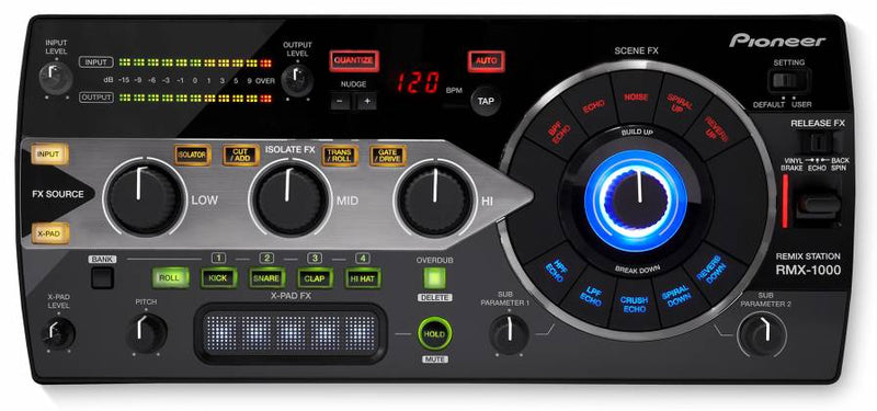Pioneer DJ RMX-1000-K Remix Station Effects Unit with X-Pad FX-Black