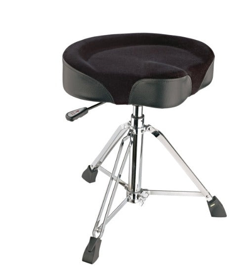 K&M 14036 Pneumatic Drum Throne w/Black Velvet Seat