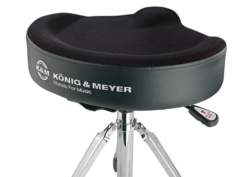 K&M 14036 Pneumatic Drum Throne w/Black Velvet Seat