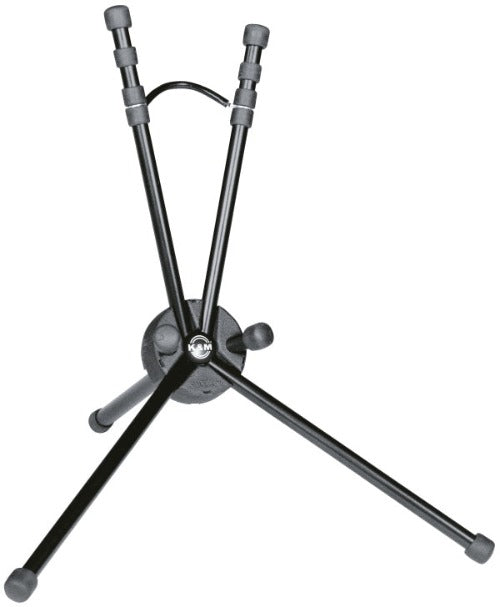 K&M 14340 Support pliable pour saxophone alto avec sac de transport en velours