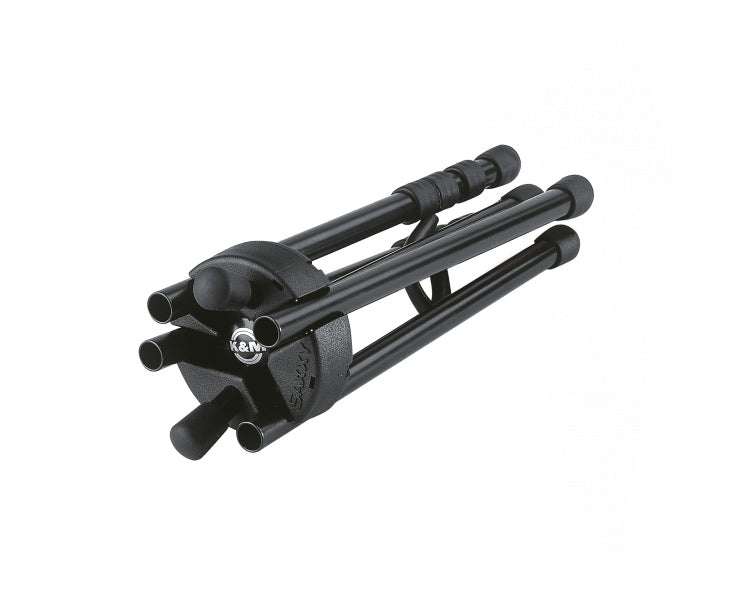 K&M 14340 Support pliable pour saxophone alto avec sac de transport en velours