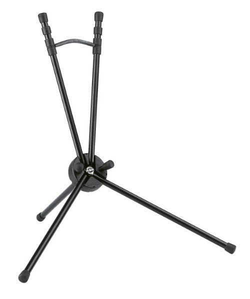 K&M 14350 Support pliable pour saxophone ténor avec sac de transport en velours