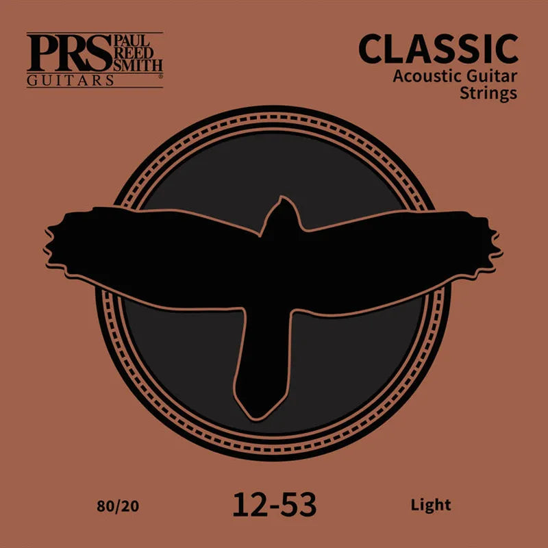 Cordes de guitare acoustique classique PRS 80/20 - Légères .012 - .053