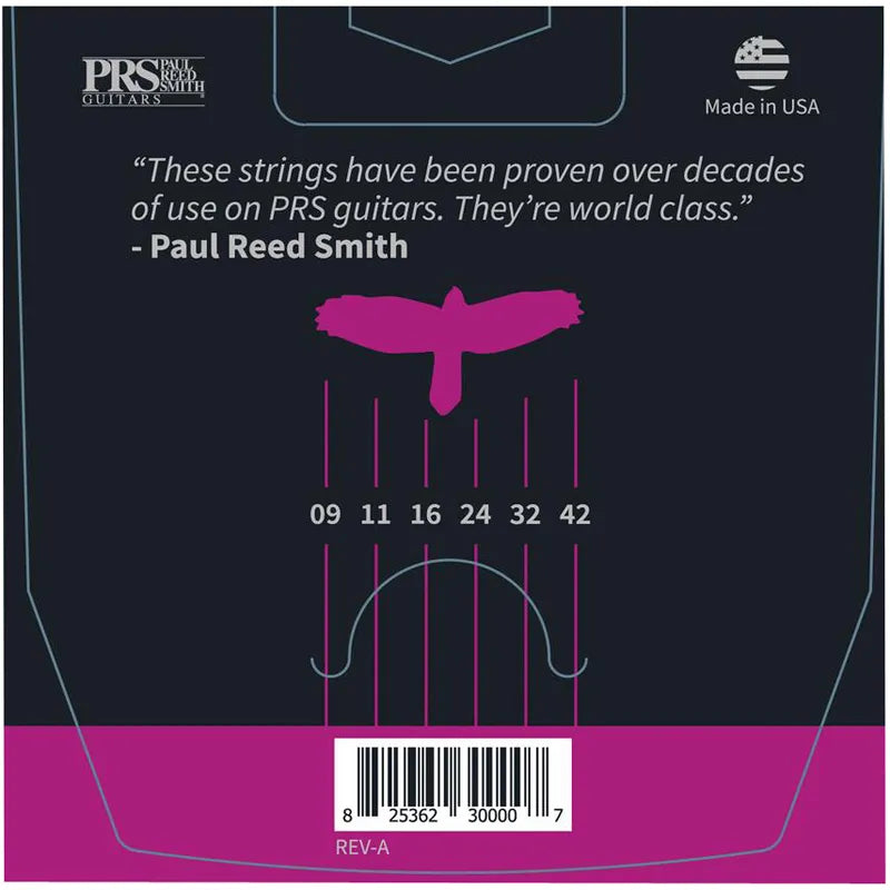 PRS Classic Electric Guitar Strings - Super Light .009 - .042