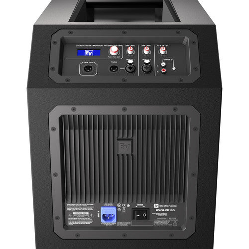 Electro-Voice EVOLVE50-SB Portable 1000W Bluetooth-Enabled Subwoofer (Black)