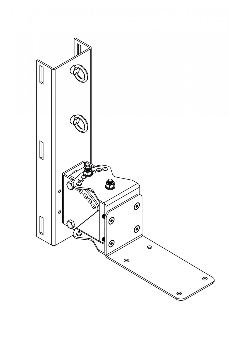 One Systems PM3.M 316 Grade (Marine) Stainless Steel Pole Mount Bracket For 108.STC, 108.HTC, 108.HTH, 208.HTC And 108.HSB (White)