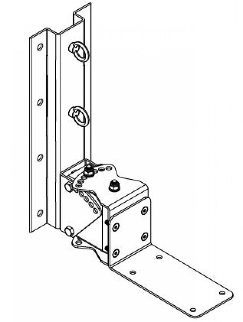 One Systems PT38.M 316 Grade (Marine) Stainless Steel Pan / Tilt Bracket For 108.STC, 108.HTC, 108.HTH, 208.HTC And 108.HSB (Black)