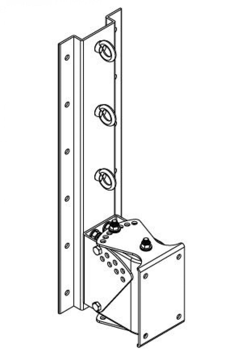 One Systems PT76.M Support panoramique/inclinaison en acier inoxydable de qualité 316 (marine) pour 112.HTH, 118.HSB, 212.HC, 312.HC et CFA-2.HTH (blanc)