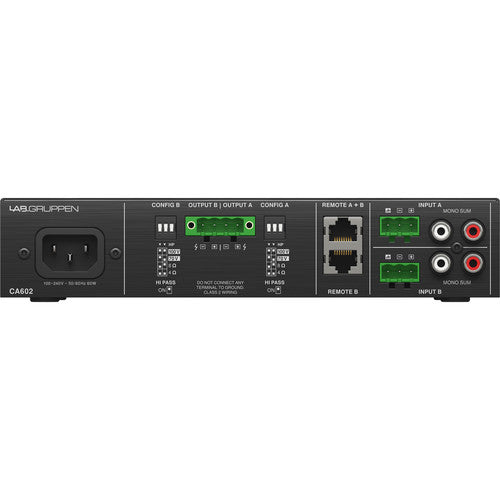 Lab Gruppen CA602 Commercial Amplifier - 2 x 60W