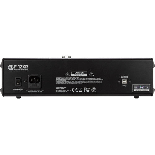 RCF F-12XR 12-Channel Mixer with Multi-FX and Stereo USB Interface