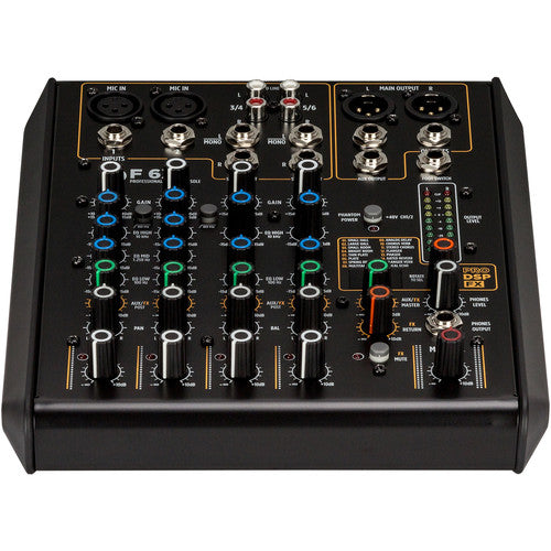 RCF F-6X 6-Channel Mixer with Multi-FX