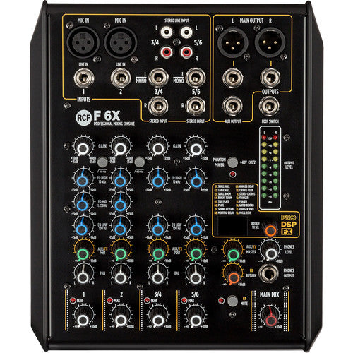 RCF F-6X 6-Channel Mixer with Multi-FX
