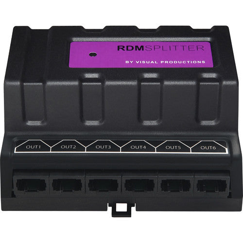 Theatrixx VPRDMSPLIT6-RJ45 Répartiteur DMX/RDM Rdm sur rail DIN avec RJ45