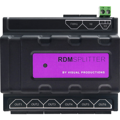 Theatrixx VPRDMSPLIT6-RJ45 Répartiteur DMX/RDM Rdm sur rail DIN avec RJ45
