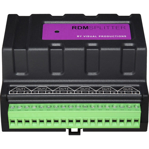 Theatrixx VPRDMSPLIT6-TERM Terminal DMX/RDM RdmSplitter sur rail DIN